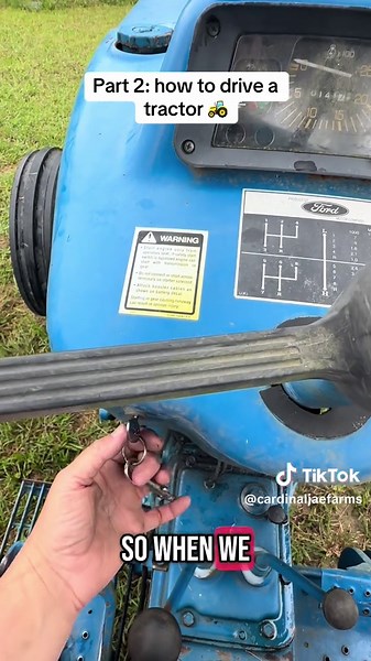 Part 2: how to drive a tractor. #tractor #howto #tractors #howtodrive #farm #cardinaljaefarms #farming #learn #teach #georgia #farmland #countrymusic #countrylife #countryliving #countryboy #farmers #farmtok #watch #share #repost #womenownedbusiness #womenshealth #womenempowerment #men #hobbyfarm #homestead #homesteading #homemade #home #family #kids #wife #live #learnontiktok #watchthis #followme #newholland #fordtractors @Ford Motor Company #tractorsupply #life #countrylife #farmers #countryti