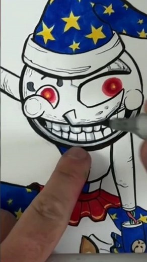 FNAF’s Moondrop drawing tutorial | Art For Kids