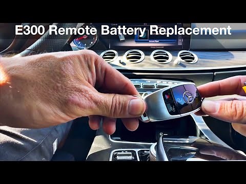 2018 Mercedes E300 How to replace the key remote battery / Fob