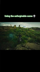 Using the three Unforgivable Curses on dark wizards #gaming #ps5 #harrypotter #shorts #hogwarts