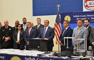 Massive takedown of five narcotics and firearms distribution networks announced by DA - The Suffolk County News