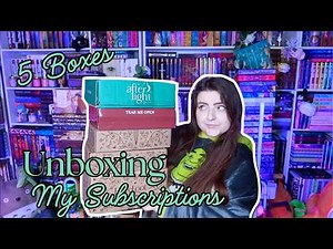 ✨FABULOUS FEB BOX UNBOXING (Fairyloot + Bookish & Spice + Afterlight Subscriptions! ) #Booktube ✨