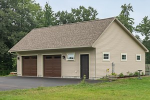 2-Car Saltbox Garages | Single-Story Saltbox 2-Car Garage