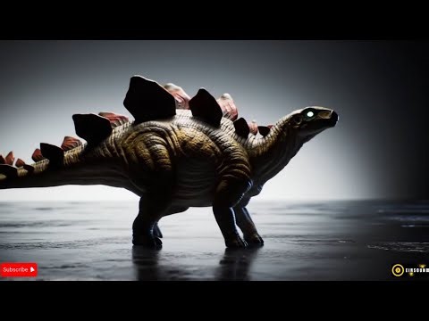Colorful Virtual 3D Hologram Video of Dinosaurs - Tyrannosaurus, Triceratops, T-rex