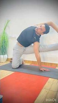 Gateway Pose ➝ Knee Support Vishwamitrasana Tutorial #masterpraveen #yogashorts #yogapractice