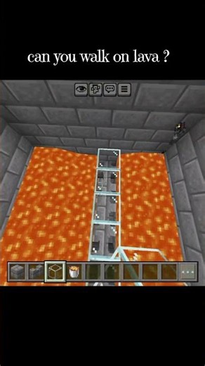 minecraft can you walk on lava? 😳