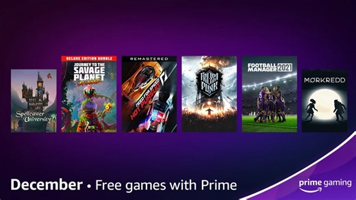 Prime Gaming has unveiled its rewards for December