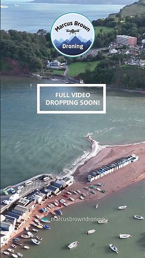 SNEAK PEEK: Aerial Flyover: Teignmouth Back Beach to Shaldon | Devon Drone 4K #dronevideo #drone