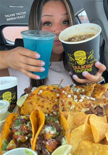 BIRRIA FEAST MUKBANG! 🌮🍜❤️ FOOD FROM @TalkinTacos (Talkin’ Tacos - Washington, D.C.) Birria Tacos, Birria Ramen, Birria Quesadilla, Birria Pizza and more!!! 🔥 #birriatacos #birriaramen #birria #cheesepull #mexicanfood