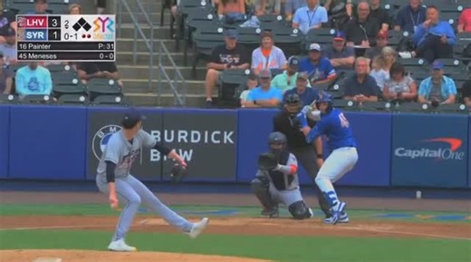 54 reactions | Joey Meneses launches an opposite-field home run! | Syracuse Mets | Facebook