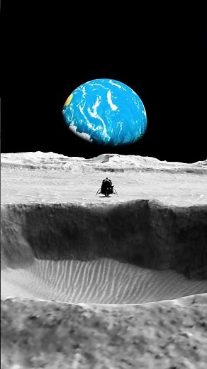 When the Apollo Lander on the Moon saw the entire Earth #planet #earth #space