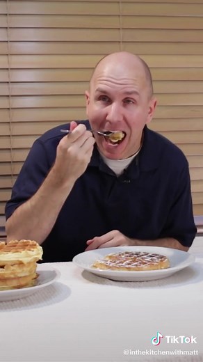 Classic restaurant-style waffles recipe. #waffles #food #foodoftiktok #fyp #foryou