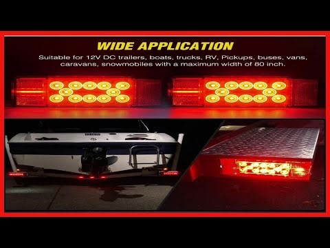 Submersible LED Trailer Light Kit With Wiring Harness For Safe Towing