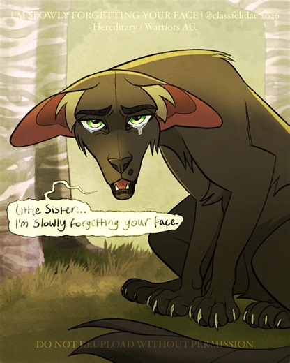 I’M SLOWLY FORGETTING YOUR FACE | HEREDITARY X WARRIORS It’s finally done! This took quite a while to complete, as I spent a lot of time on the little details in this animation. The trend really was perfect for Deerleg & Pigeonkit, as well… she literally loses her face. An adaptation of the film “Hereditary” directed by Ari Aster, in the “Warrior Cats” universe Character key: Wrenstar (mother - blonde cat) - Annie Deerleg (son - black cat) - Peter Pigeonkit (daughter - kitten) - Charlie Owlstar/