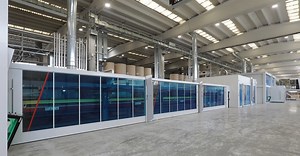 Fosber's corrugator line for 370mpm production speed for high volume production capacity.