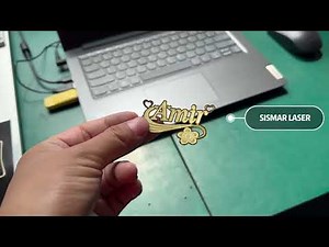 Laser Cutting Name necklace by 50W 60W 100W laser | Jewelry design laser engraving cutting
