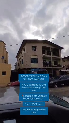 JustMainlandProperties on Instagram: "SOLID PALMGROOVE SALE 2-STOREY BUILDING ON A FULL PLOT OF LAND A very solid and strong 2-storey building is for sale. 📍Location: off Shipeolu Road, Palmgroove Price: N250m net Document: Registered title For viewings and other information: ☎️+234 901 050 3309 | WhatsApp +234 8179807338 📩justmainlandla@gmail.com . . . . . Follow @justmainlandng for amazing property deals in Lagos, Nigeria #justmainlandng"