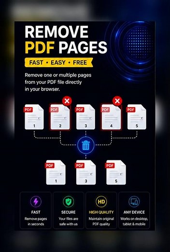 Remove PDF Pages Online Free – Delete PDF Pages Directly in Your Browser