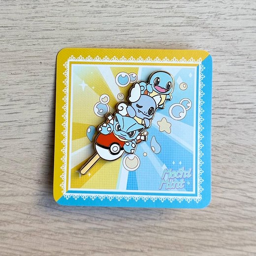 Squirtle Pokemon Evolution Enamel Pin - Etsy