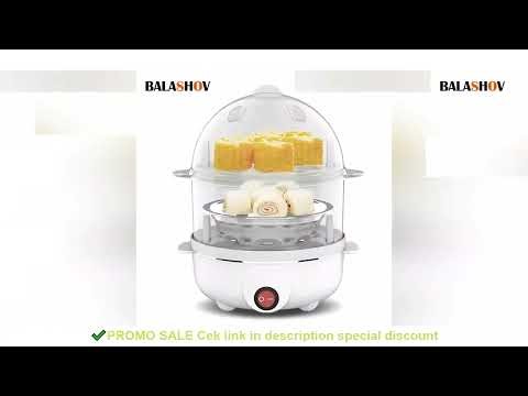 Automatic Electric Egg Streamer Multifunctional Electric Egg Boiler Double Layers Egg Cooker Mini Ki