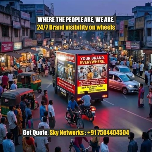 Where the People Are, We Are. | Led Mobile Van Advertising #mobilevansadvertising #branding