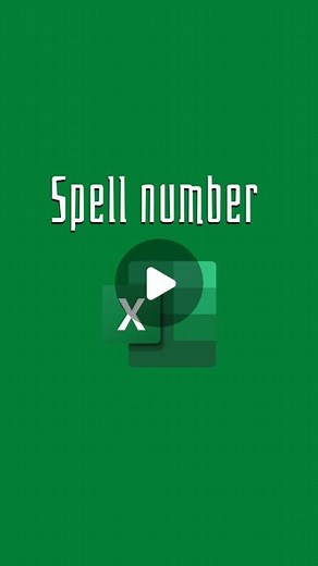 Suman Devasani on Instagram: "Excel doesn't have a function like spell number, but you can use VBA to access it. If you want daily VBA updates and scripts, follow me on Twitter. Save and share for daily updates 💌✅ Don't forget to turn on notification 🔔 Comment 💭 below ur thoughts 😊 #excel #exceltips #exceltricks #spreadsheets #corporate #accounting #finance #workhacks #tutorials"