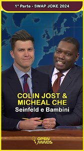 1.4M views · 10K reactions | Swap Joke 2024 - Parte 1! ❤️  Colin Jost & Michael Che  Tratto dal Weekend Update di SNL (finale di stagione) [2024] #openminds #standupcomedy #standupcomedyita #michaelche #colinjost #weekendupdate #blackhumor #darkhumor #comicitá #citazioni | Open Minds - Stand-Up Comedy | Facebook