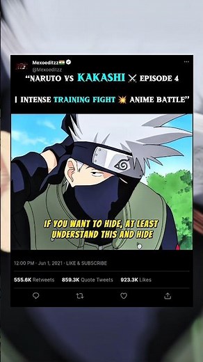 “Naruto vs Kakashi ⚔️ Episode 4 | Intense Training Fight 💥 Anime Battle”#naruto #kakashi #animeedit