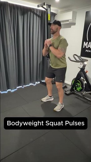 Bodyweight Squat Pulses