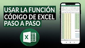 Cómo usar la función CODIGO en EXCEL paso a paso
