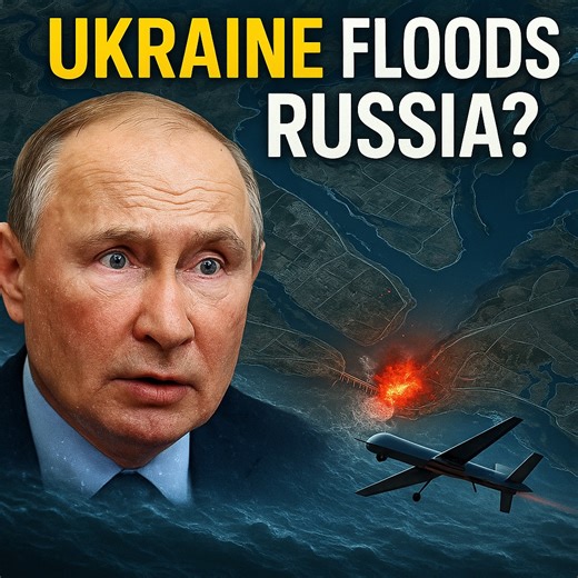 Ukraine Just Flooded Russia — Putin’s Dam Destroyed .On October 26, Ukrainian drones struck the Belgorod Reservoir Dam inside Russia — triggering massive flooding within 24 hours. 🌊 Satellite images now reveal entire zones underwater, cutting off Russian troops near Vovchansk and disrupting their supply lines. Putin’s silence speaks volumes as water levels dropped more than 1 meter overnight. 🚁 What began as a precision drone strike has turned into one of the most daring Ukrainian operations o