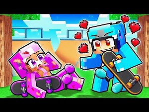 Omz and Lily Girl SKATER Love Story in Minecraft!