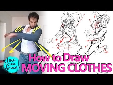 HOW TO DRAW CLOTHES IN MOTION - A Process Tutorial