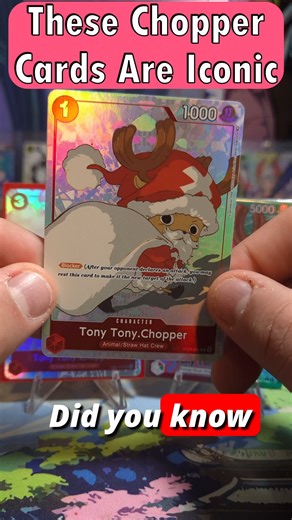 Monarctica | Tradeing Cards and Collectibles on Instagram: "Did you know Tony Tony Chopper’s birthday is Christmas Eve? 🎄🐰 In this video, we celebrate the day after Chopper’s birthday by highlighting some of the most amazing Tony Tony Chopper artwork in the One Piece Card Game. From emotional moments with Dr. Hiriluk to festive Santa Chopper cards, this video showcases fan-favorite Chopper cards including: PRB-02 Chopper DON!! featuring Dr. Hiriluk EB-01 Chopper with rose petal artwork Alt Lea