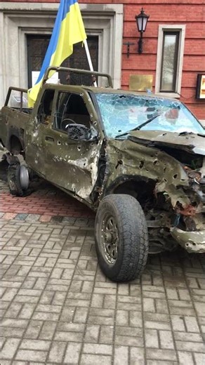 Real car from Ukraine war in Latvia 🇱🇻