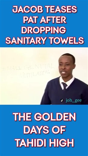 Jacob makes fun of Pat after she dropped the sanitary towels. #tahidihigh #citizentvkenya