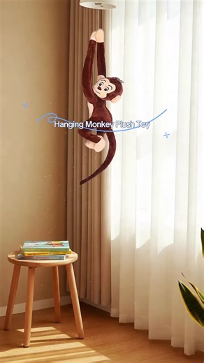 Hanging Monkey Plush Toy - Perfect Christmas Gift