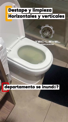 Desbordamiento de WC por obstrucción en vertical, 100% solucionado.