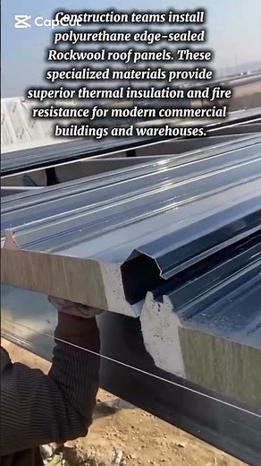 Installing Insulated Rockwool Roof Panels