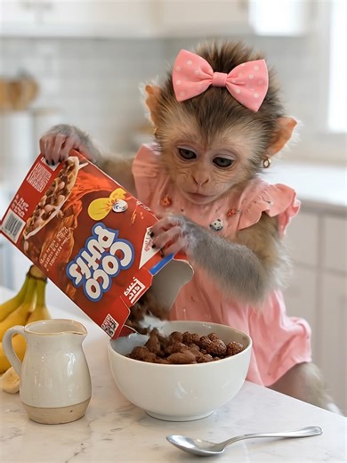 Quick Breakfast for Monkeys: Cute Moments