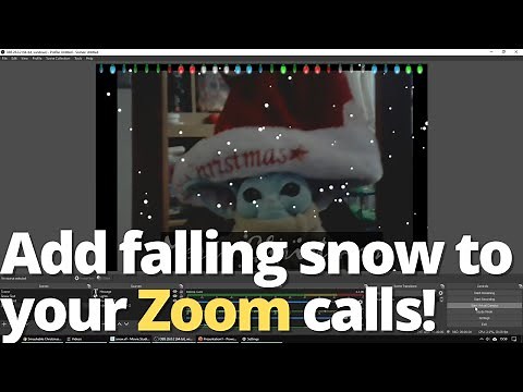 How to add snow to your Zoom calls! ❄️