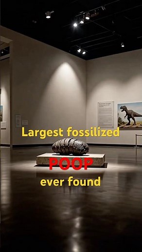 Did you know: the largest fossilized POOP ever found was over 30cm long?!