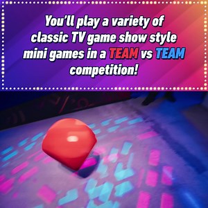 A game show for your friends and family! Get ready for: 🕺 A Live Game Show Host 🎉 The BIGGEST wheel you have ever seen (probably) 🚨 Fully decked out sound stage with lights and music Score points, earn bragging rights, and have a blast! Grab your crew and book your game today! | Great Big Game Show