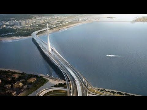 Epic Bridge Design! Taiwan's Future Largest Single-Tower Cable-Stayed Bridge by Zaha Hadid