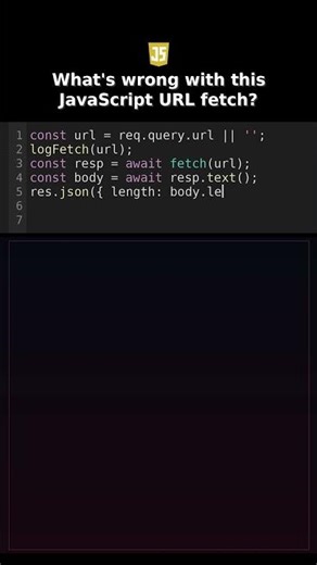 Whats wrong with this JavaScript URL fetch? #javascriptdebugging