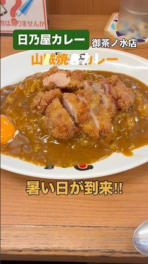 【仕事中のランチ】日乃屋カレー 御茶ノ水店(山賊焼きカレー)撮影日：2026.7.17