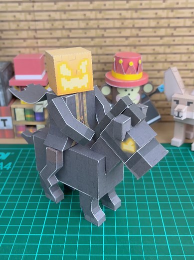 Headless Horseman Papercraft Garden Tutorial