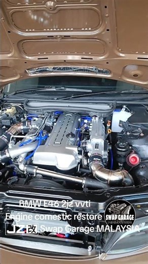 BMW E46 2jz vvti | Engine comestic restore work done #2jzvvti #bmw #e46 #JZswapped #swapgarage
