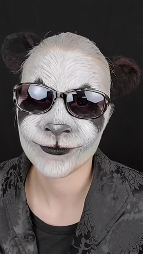 SFX makeup body paint transformation with flash photography