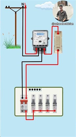 #mcb #conection #wiring #viralvideo #electrical #shortvideo #electronic #wiring #sheekho